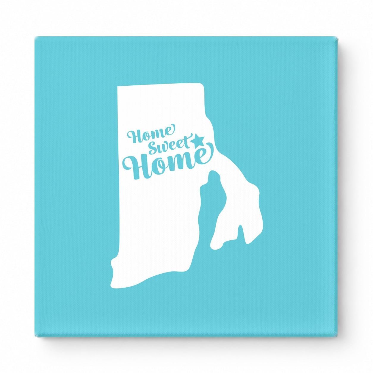 Home Sweet Home — Rhode Island State Silhouette