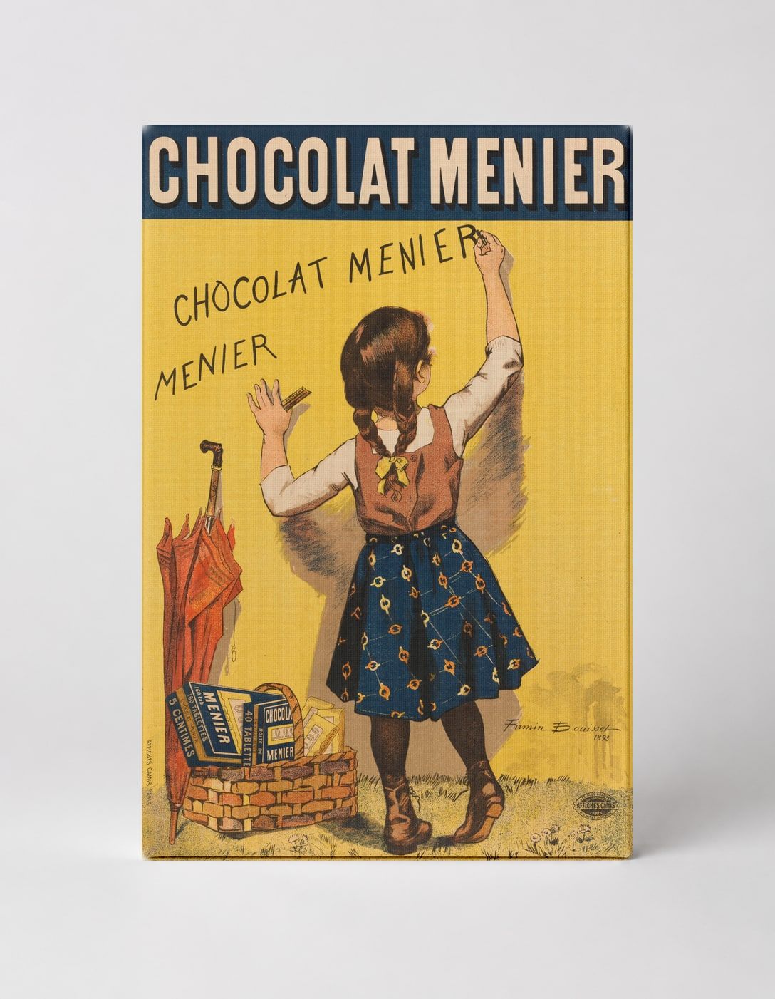 Chocolat Menier 1893 - Belle Époque Vintage Advertising Poster Wall Art