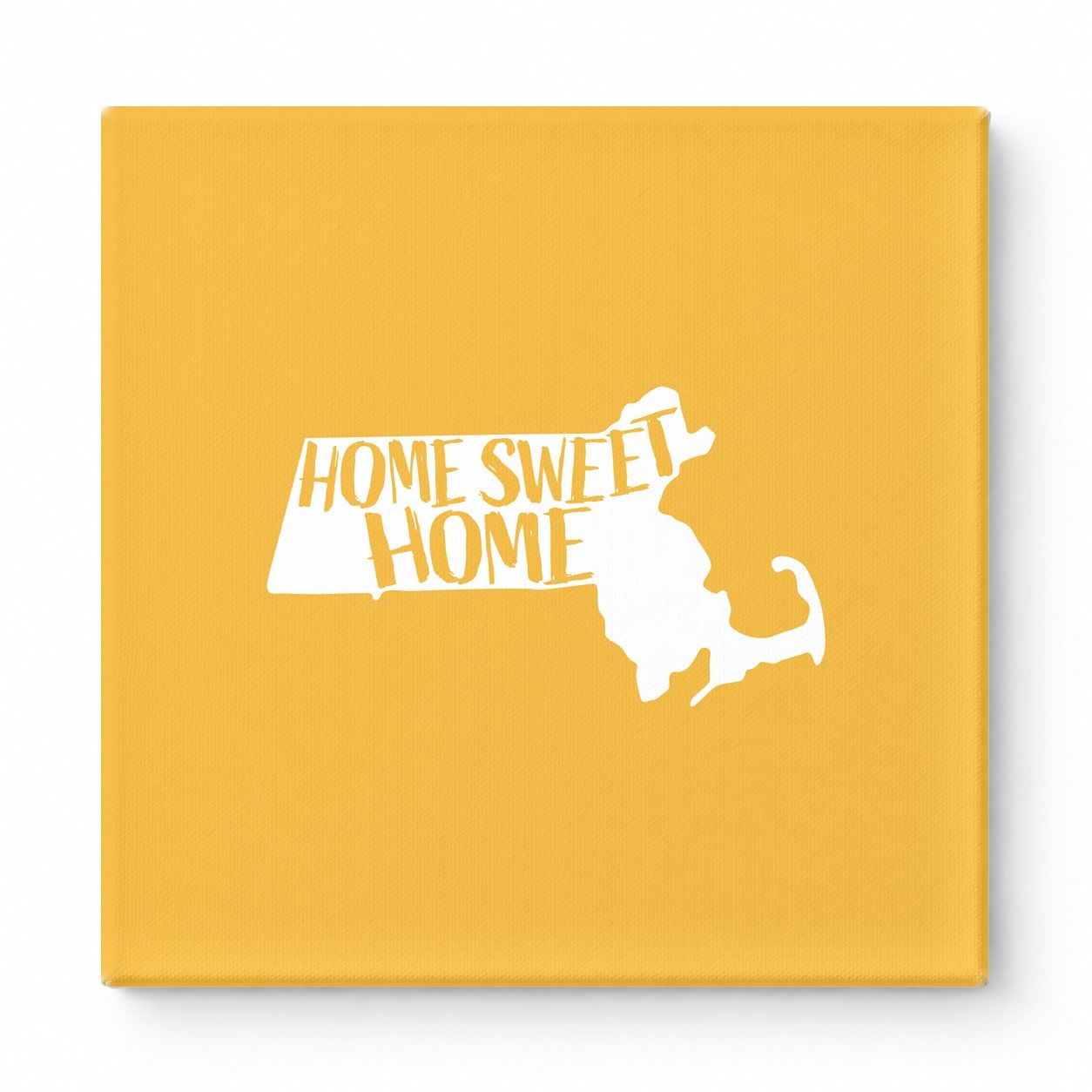 HOME SWEET HOME — Massachusetts State Silhouette