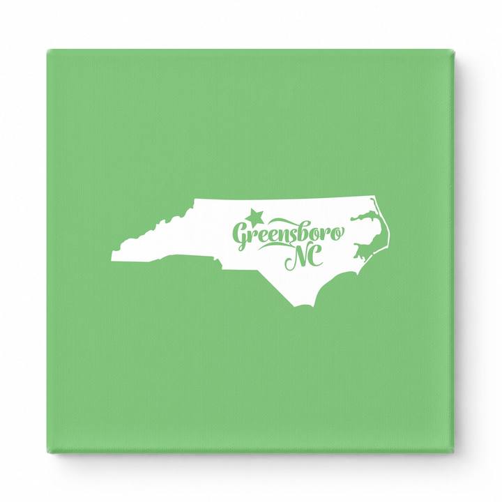 Home Sweet Greensboro — North Carolina State Silhouette