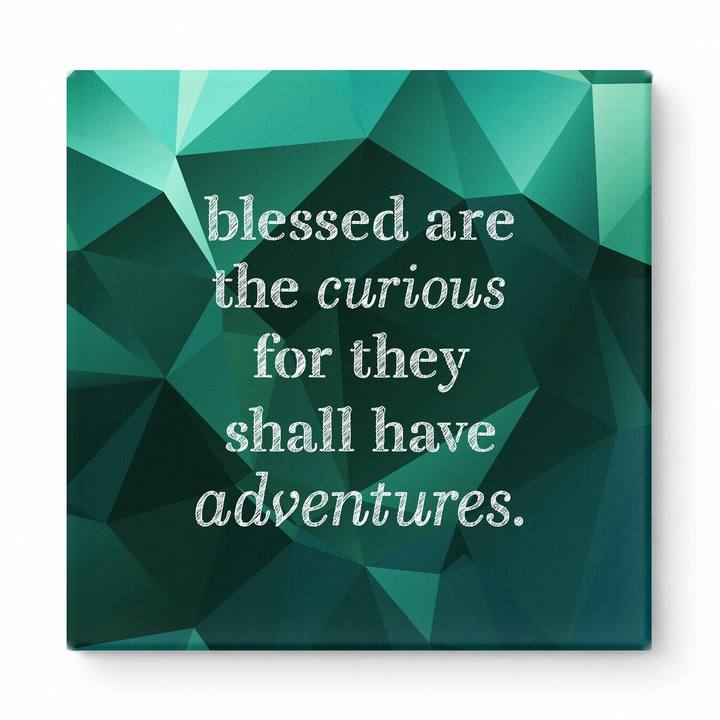 Blessed Are the Curious for They Shall Have Adventures — Geometric Low-Poly