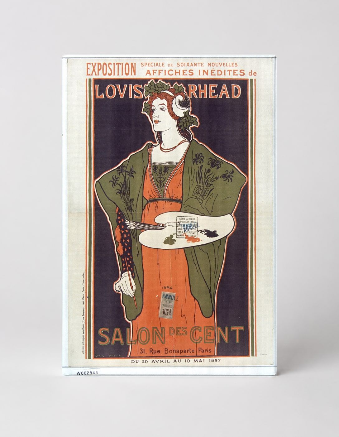 Salon des Cent 1897 Louis Rhead - Art Nouveau Vintage Poster Wall Art