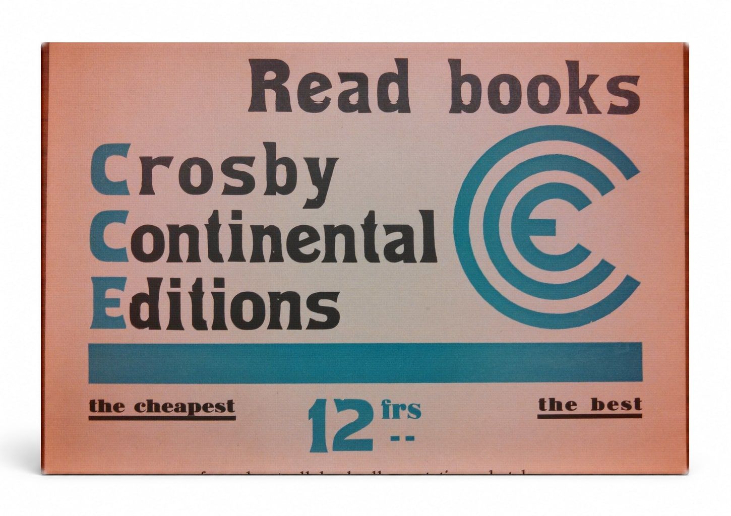 Crosby Continental Editions Read Books - Vintage Advertising Poster Wall Art