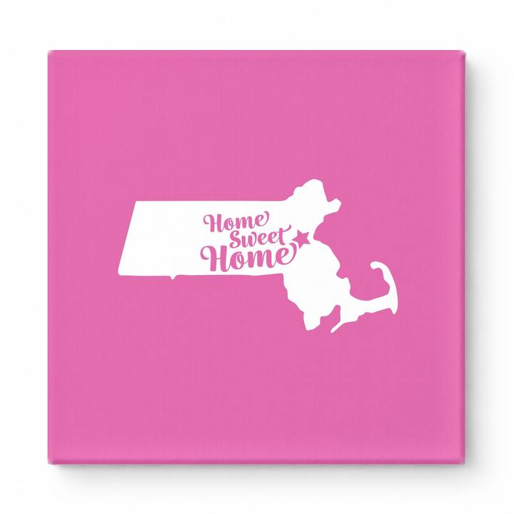 Home Sweet Home — Massachusetts State Silhouette