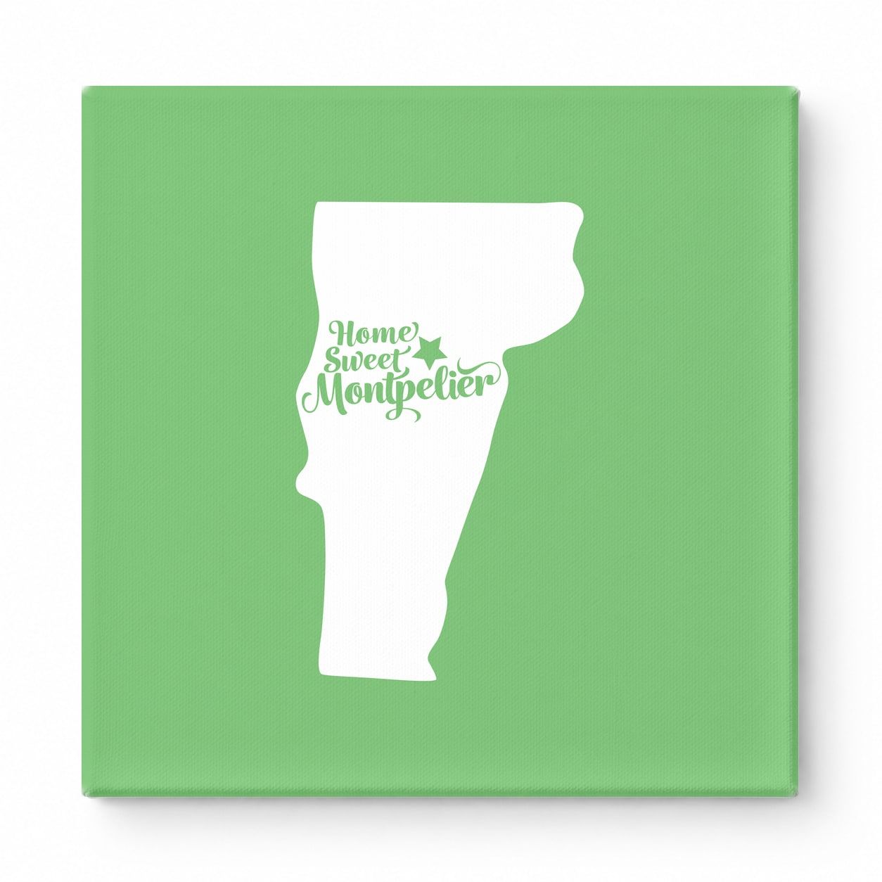 Home Sweet Montpelier — Vermont State Silhouette