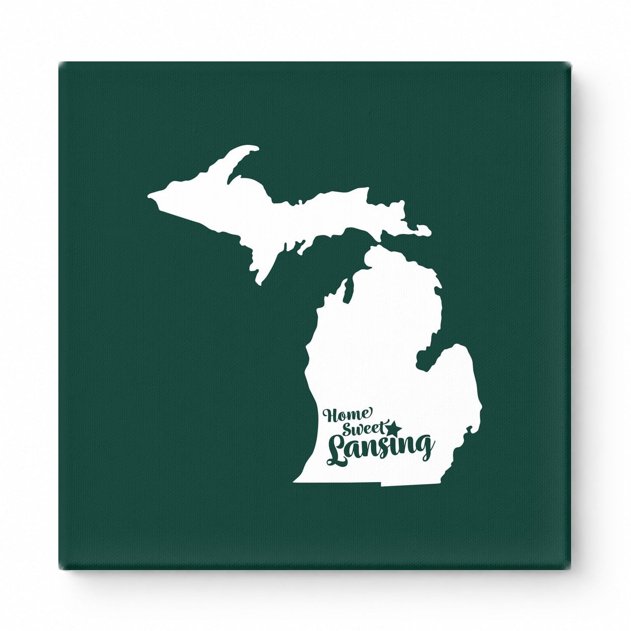 Home Sweet Lansing — Michigan State Silhouette