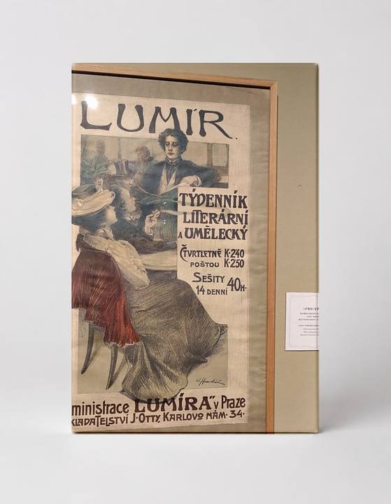 Lumír 1890s Czech Literary Magazine - Art Nouveau Vintage Poster Wall Art