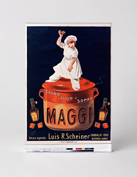 Maggi Caldo Jugo y Sopas - Vintage Food Advertising Poster Wall Art