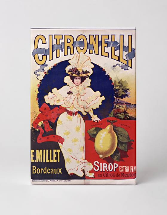 Citronelli Sirop E. Millet Bordeaux 1900 - Belle Époque Vintage French Advertising Poster Wall Art