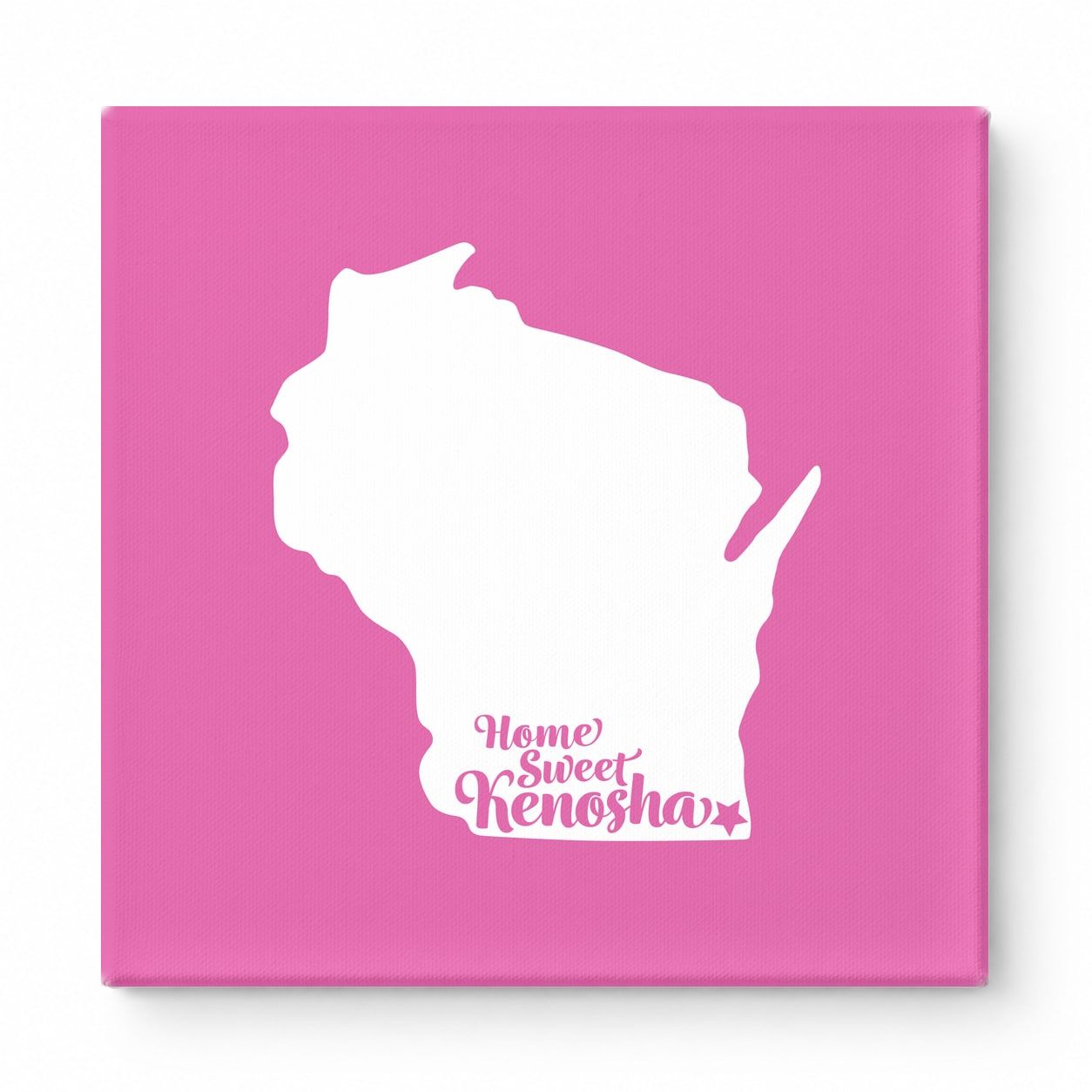 Home Sweet Kenosha — Wisconsin State Silhouette