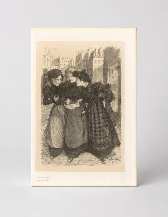 Les Femmes de l'Officine 1890s - Belle Époque Vintage Lithograph Wall Art