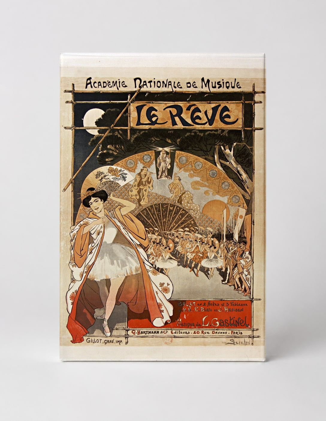 Le Reve Academie Nationale de Musique 1890s - Art Nouveau Vintage Poster Wall Art