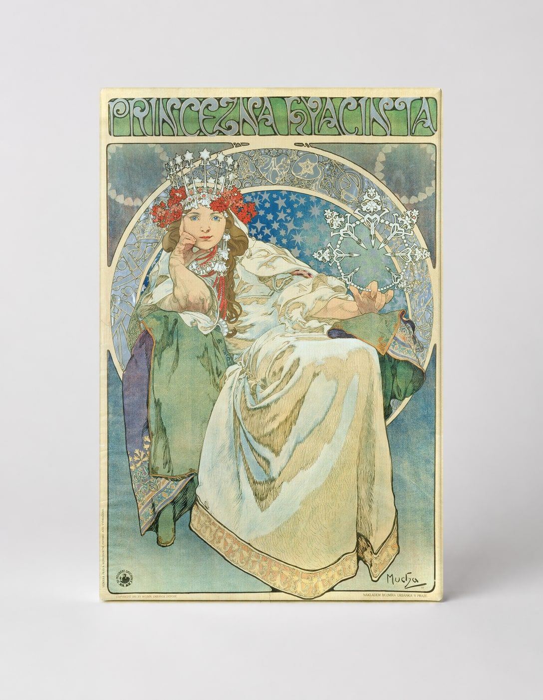 Princezna Hyacinta 1911 - Art Nouveau Vintage Poster Canvas Wall Art