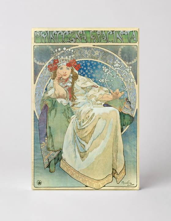 Princezna Hyacinta 1911 - Art Nouveau Vintage Poster Canvas Wall Art