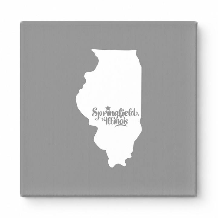 Home Sweet Springfield — Illinois State Silhouette