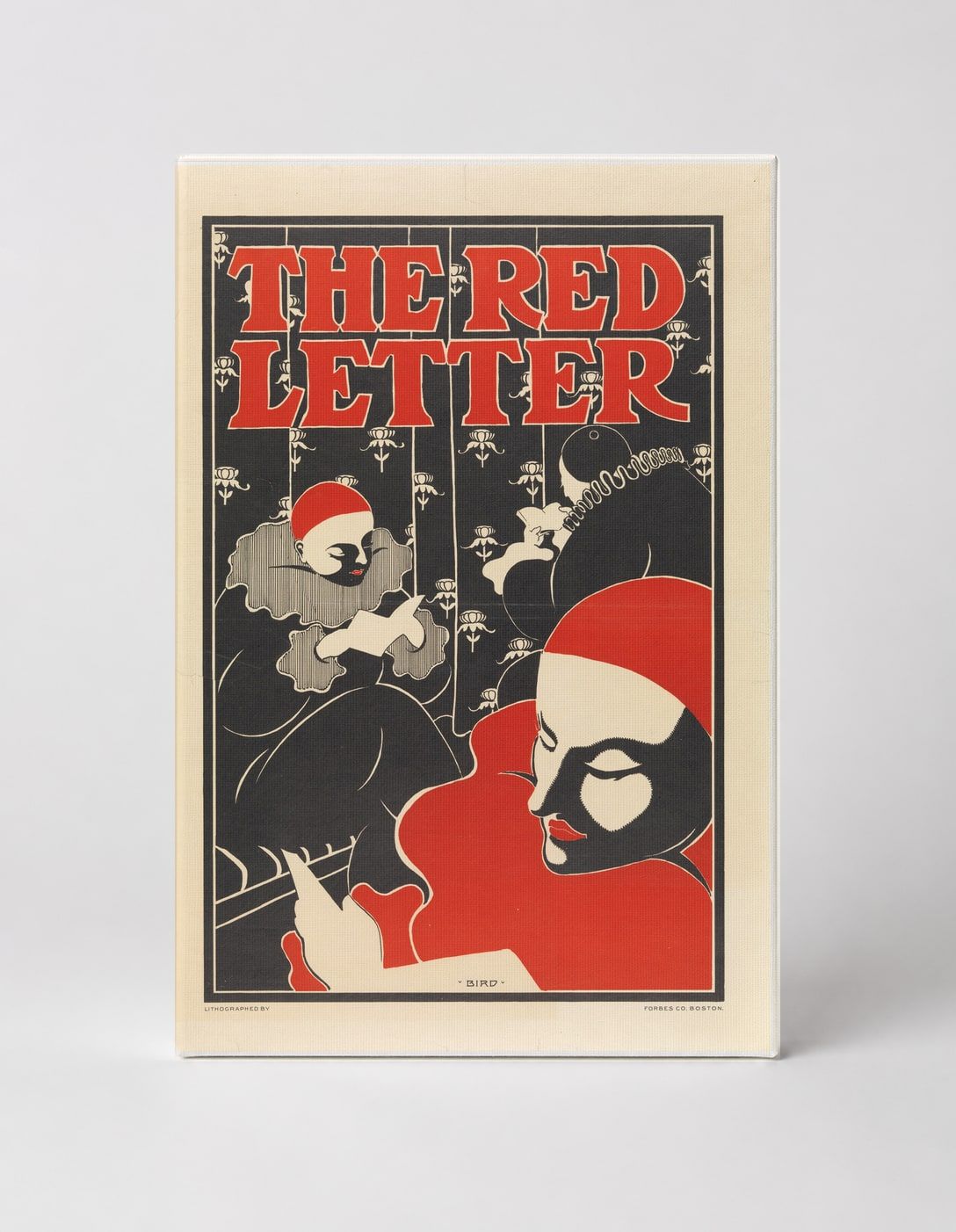 The Red Letter 1895 – Art Nouveau Vintage Theatrical Poster Canvas Wall Art