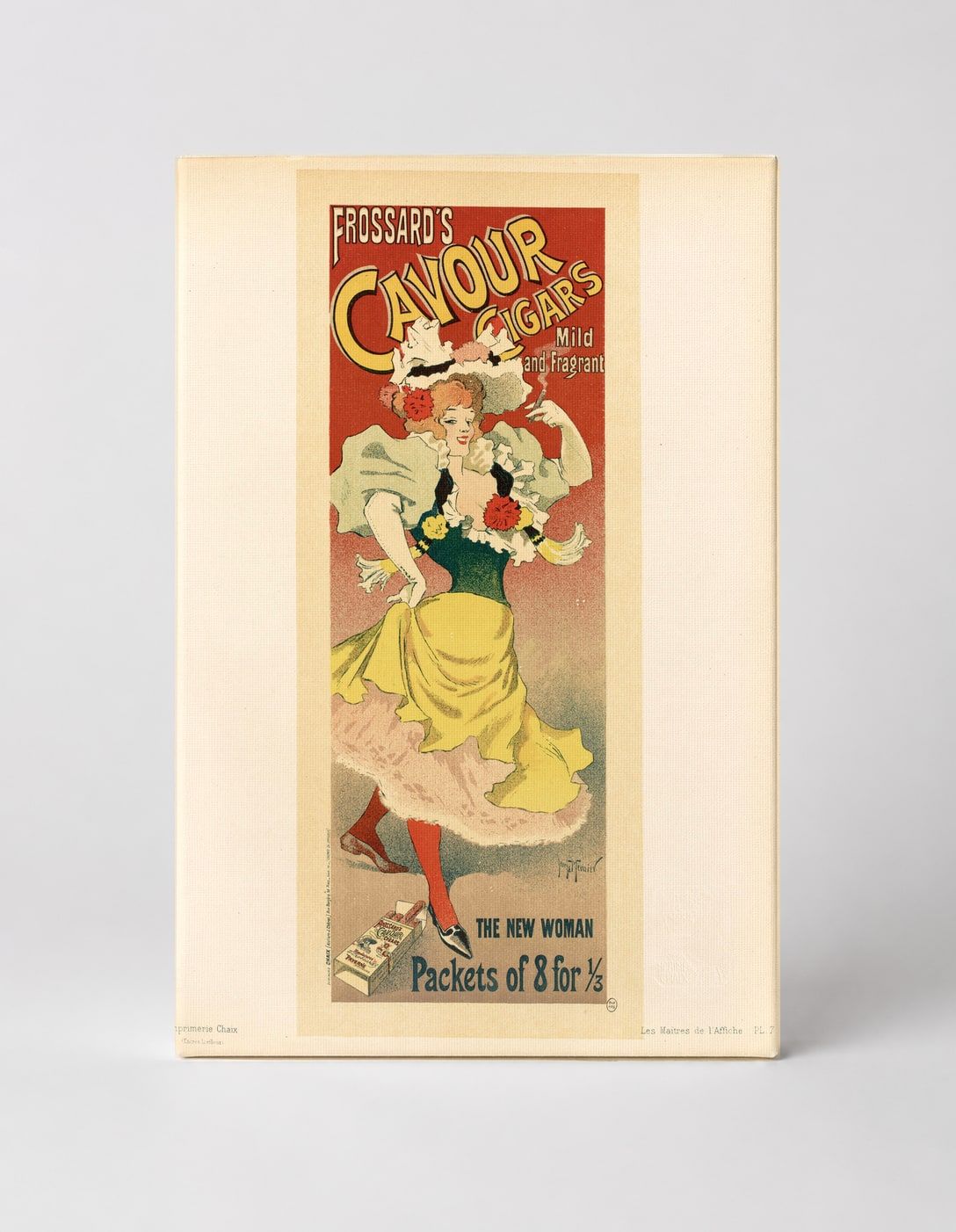 Frossard's Cavour Cigars 1890s Belle Époque Vintage Poster Wall Art