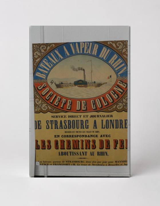Bateaux à Vapeur du Rhin Société de Cologne 1800s - Vintage Travel Poster Wall Art