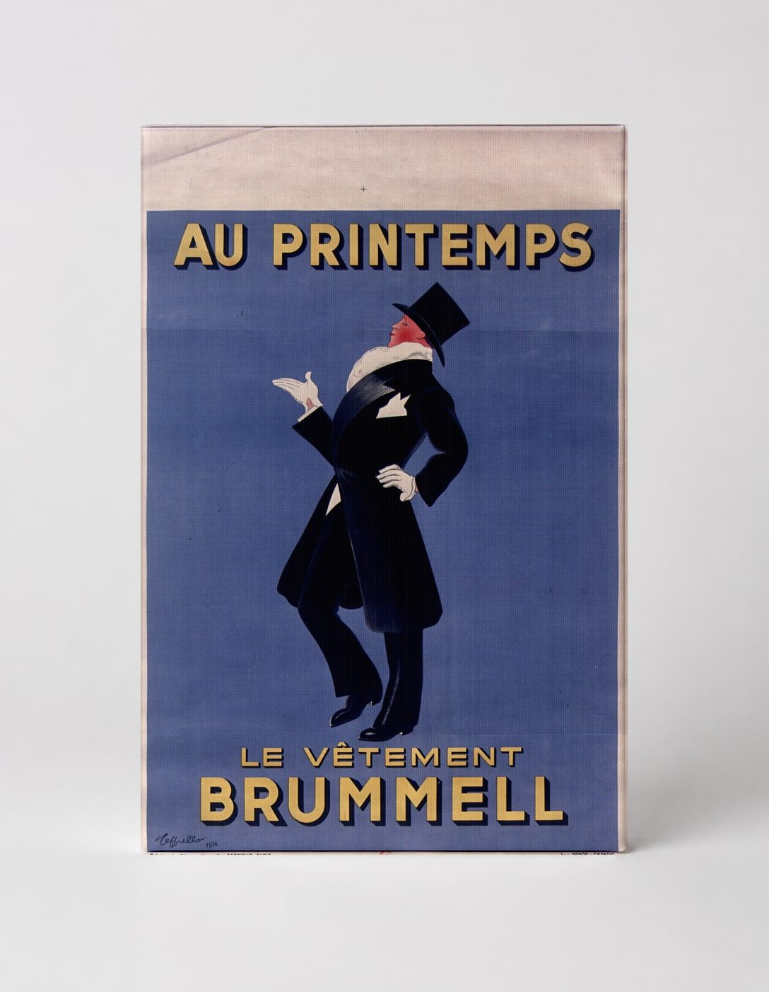 Au Printemps Le Vêtement Brummell 1900s - French Vintage Advertising Poster Wall Art