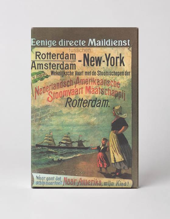 Nederlandsch-Amerikaansche Stoomvaart Maatschappij 1898 - Dutch Steamship Line Vintage Poster Wall Art