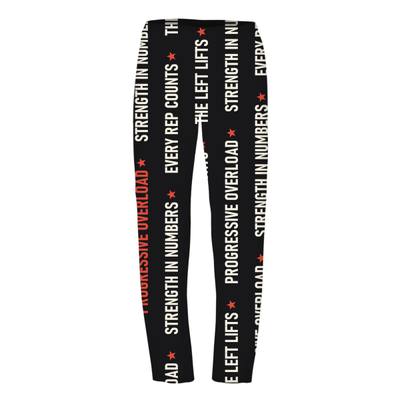 Vertical Sayings Performance Leggings