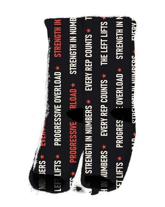 Vertical Sayings Crew Socks