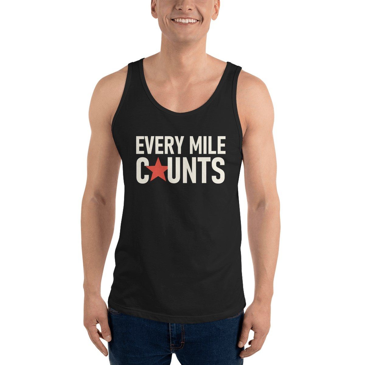 Every Mile Counts Unisex Staple Tank