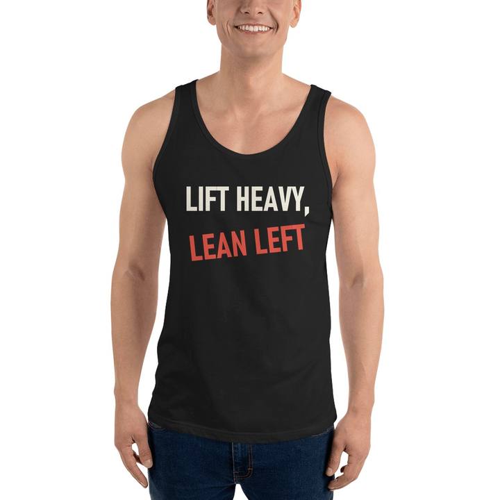 Lift Heavy Lean Left Unisex Staple Tank