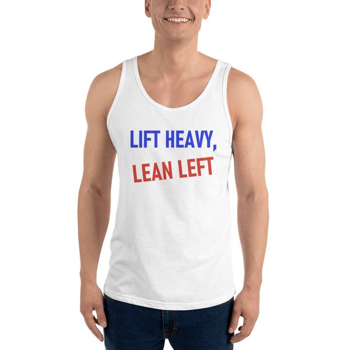 Lift Heavy Lean Left Unisex Staple Tank