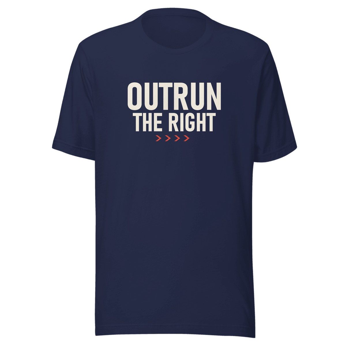 Outrun The Right Unisex Staple Tee