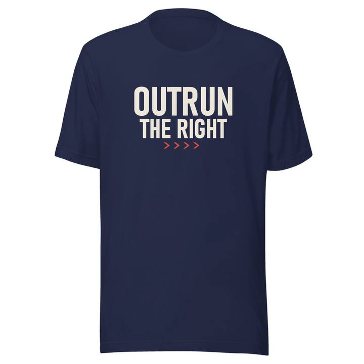 Outrun The Right Unisex Staple Tee