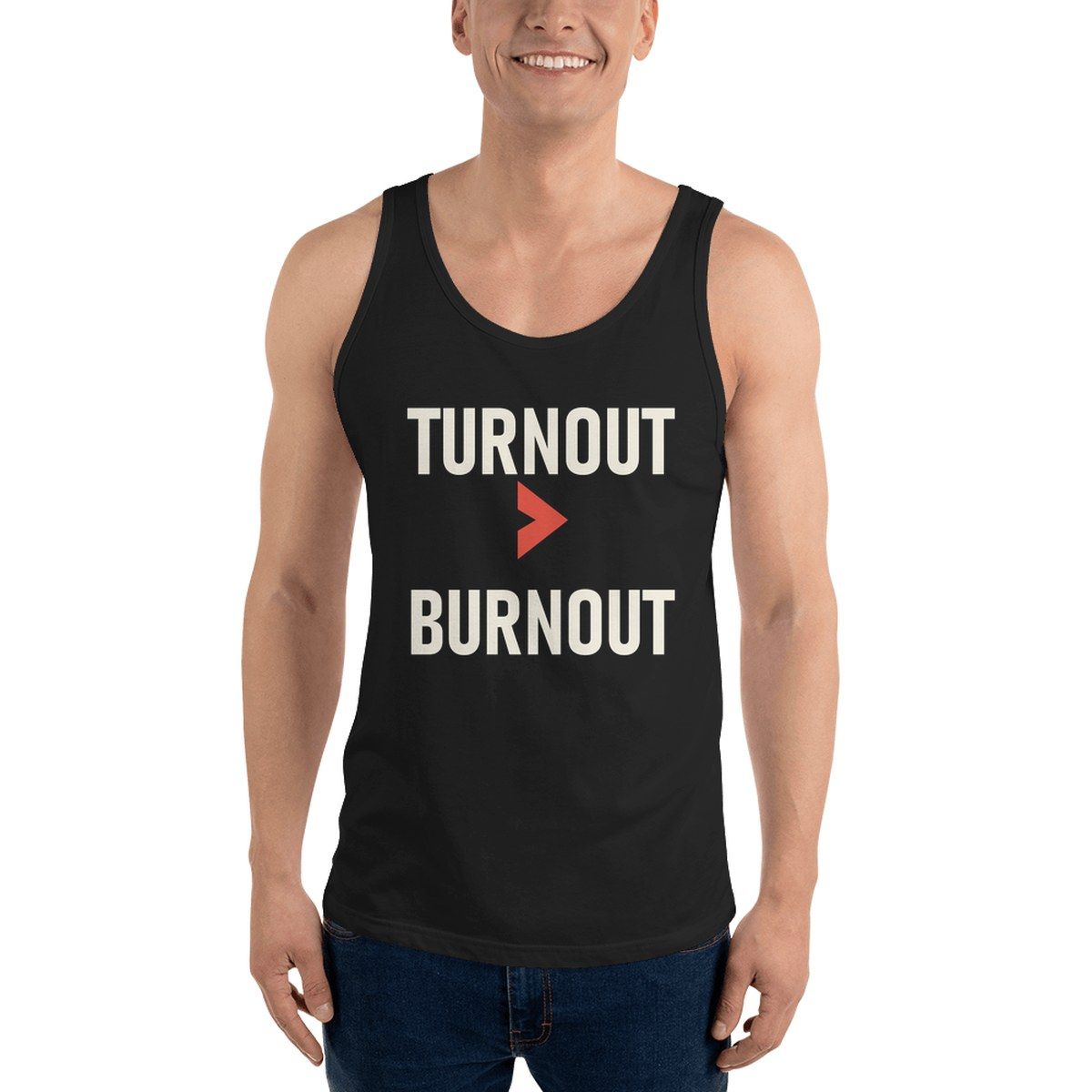 Turnout Over Burnout Unisex Staple Tank