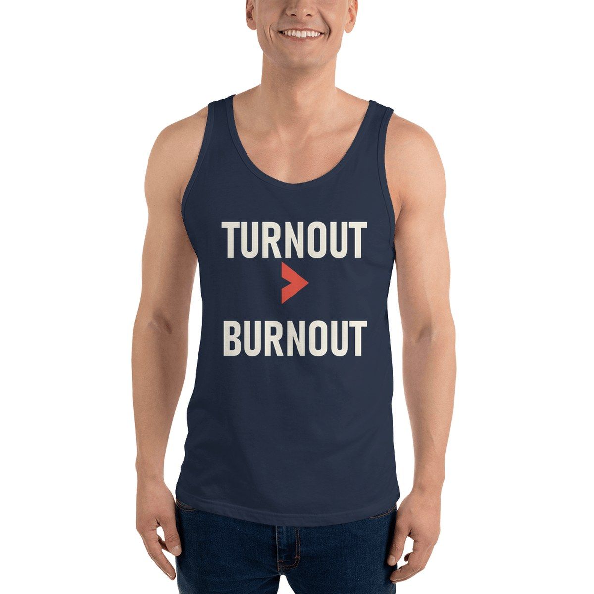 Turnout Over Burnout Unisex Staple Tank